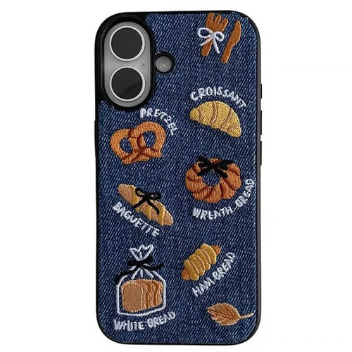 Boogzel Apparel French Bakery Denim iPhone Case