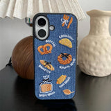 Boogzel Apparel French Bakery Denim iPhone Case, view 3