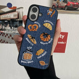 Boogzel Apparel French Bakery Denim iPhone Case, view 5
