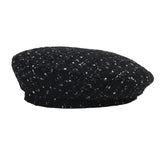 Boogzel Apparel French Girl Aesthetic Tweed Beret, view 2