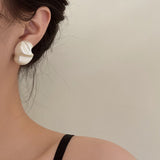 Boogzel Apparel French Girl Big Pearl Earrings, view 3