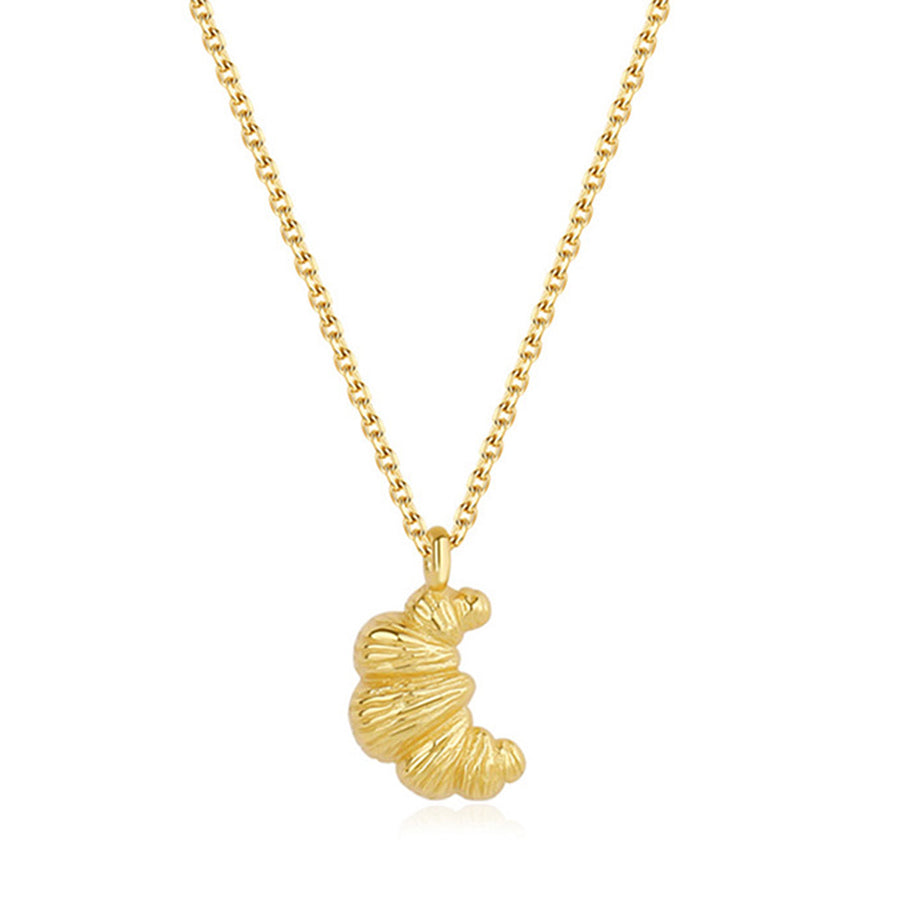 Boogzel Apparel French Girl Croissant Necklace