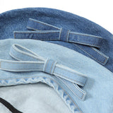 Boogzel Apparel French Girl Denim Beret Hat, view 3