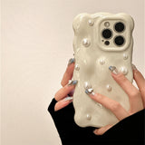 Boogzel Apparel French Girl Pearl iPhone Case, view 3