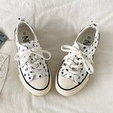 Boogzel Apparel French Girl Polka Dot Canvas Shoes, view 3