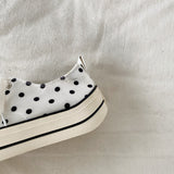 Boogzel Apparel French Girl Polka Dot Canvas Shoes, view 4