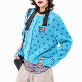 Boogzel Apparel French Girl Polka Dot Cardigan, view 4