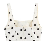 Boogzel Apparel French Girl Polka Dot Crop Top, view 2