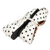 Boogzel Apparel French Girl Polka Dot Tabi Ballet Flats, view 4