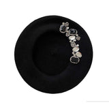 Boogzel Apparel French Girl Rhinestone Beret, view 5