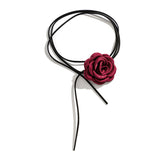 Boogzel Apparel French Girl Rose Choker, view 3