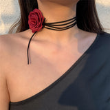 Boogzel Apparel French Girl Rose Choker, view 5