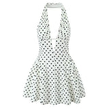 Boogzel Apparel French Girl V-Neck Halter Dress, view 2