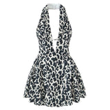 Boogzel Apparel French Girl V-Neck Halter Dress, view 6