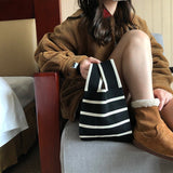 Boogzel Apparel French Mood Striped Mini Crochet Bag, view 3
