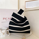 Boogzel Apparel French Mood Striped Mini Crochet Bag, view 4