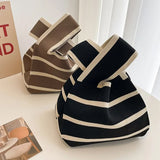 Boogzel Apparel French Mood Striped Mini Crochet Bag, view 5