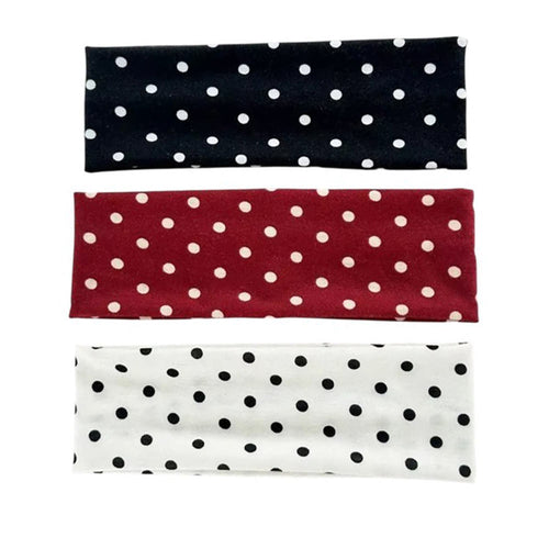 Boogzel Apparel French Style Elastic Polka Dot Headband