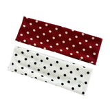 Boogzel Apparel French Style Elastic Polka Dot Headband, view 3