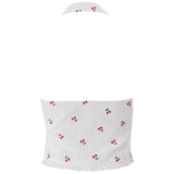 Boogzel Apparel French Summer Cherry Halter Top, view 3