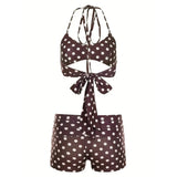 Boogzel Apparel French Summer Polka Dot Bikini Set, view 4