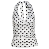 Boogzel Apparel French Summer Polka Dot Halter Top, view 2