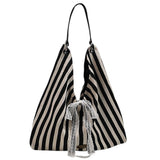 Boogzel Apparel French Summer Striped Sack Bag, view 6
