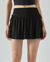 Boogzel Apparel French Sun Tennis Skirt in Black, view 2