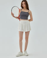 Boogzel Apparel French Sun Tennis Skirt in White, view 2