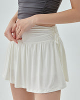 Boogzel Apparel French Sun Tennis Skirt in White, view 3