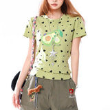 Boogzel Apparel Fresh Fruits Aesthetic T-Shirt, view 4