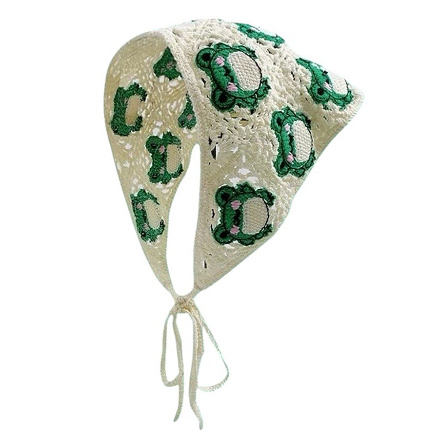 Boogzel Apparel Frog Crochet Triangle Bandana