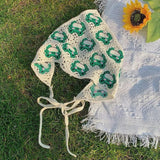 Boogzel Apparel Frog Crochet Triangle Bandana, view 3