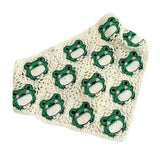 Boogzel Apparel Frog Crochet Triangle Bandana, view 4