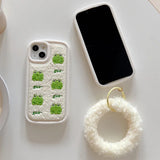 Boogzel Apparel Frog Embroidery IPhone Case, view 5