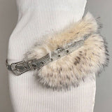 Boogzel Apparel Frost Queen Y2K Fur Belt, view 3