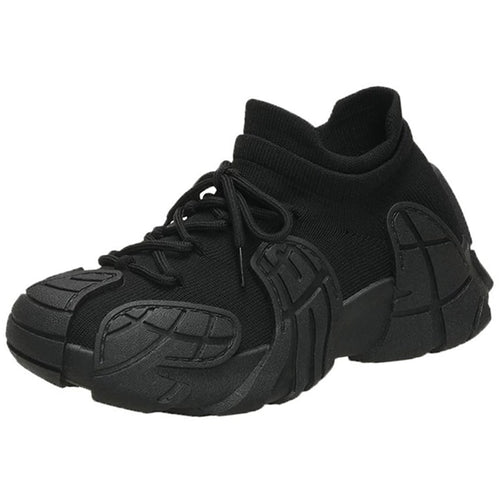 Boogzel Apparel Future World Chunky Sneakers in Black