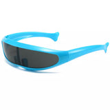 Boogzel Apparel Futurecore Shield Mirrored Sunglasses, view 5