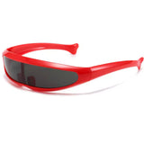 Boogzel Apparel Futurecore Shield Mirrored Sunglasses, view 6