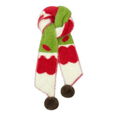 Boogzel Apparel Fuzzy Apple Pattern Knit Scarf, view 6