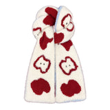 Boogzel Apparel Fuzzy Apple Pattern Scarf, view 2