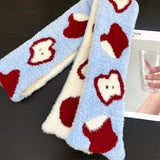 Boogzel Apparel Fuzzy Apple Pattern Scarf, view 4