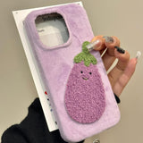 Boogzel Apparel Fuzzy Aubergine iPhone Case, view 2
