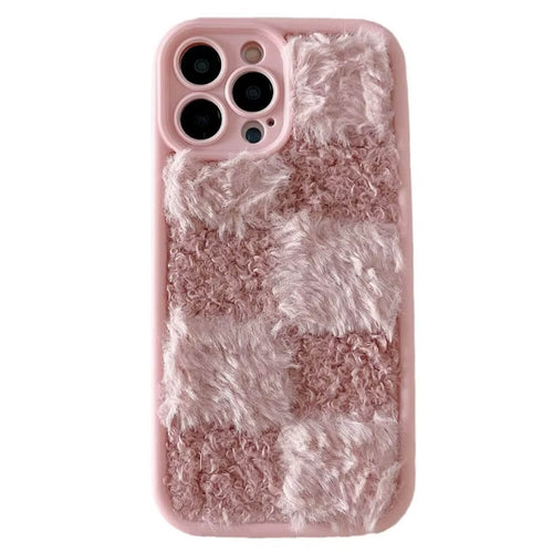 Boogzel Apparel Fuzzy Checkered iPhone Case