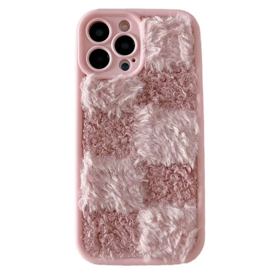Boogzel Apparel Fuzzy Checkered iPhone Case