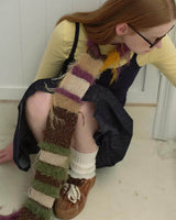 Boogzel Apparel Fuzzy Freak Patchwork Scarf, view 4