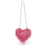 Boogzel Apparel Fuzzy Heart Shaped Bag, view 2