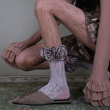 Boogzel Apparel Gardens in Bloom 3D Rose Socks, view 4