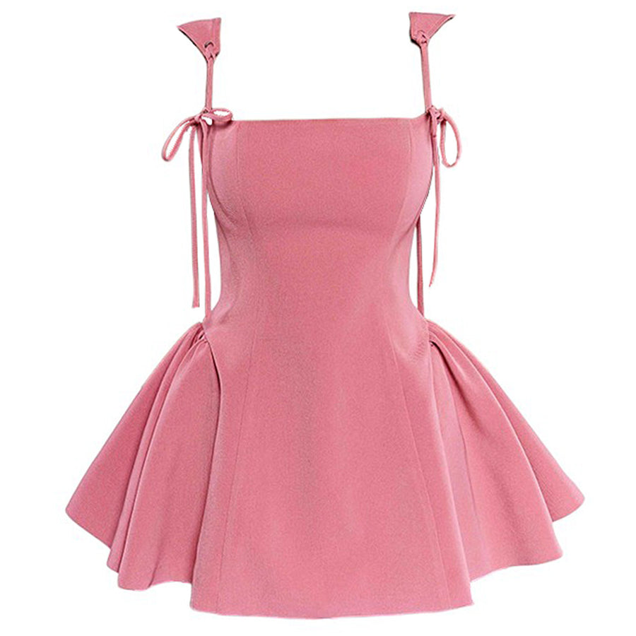 Boogzel Apparel Gardens in Bloom Bow-Tie Mini Dress