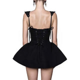 Boogzel Apparel Gardens in Bloom Bow-Tie Mini Dress, view 4